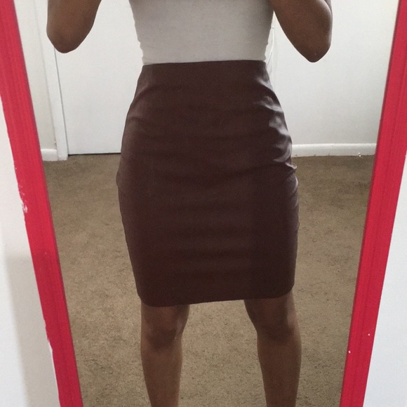 faux leather skirt express